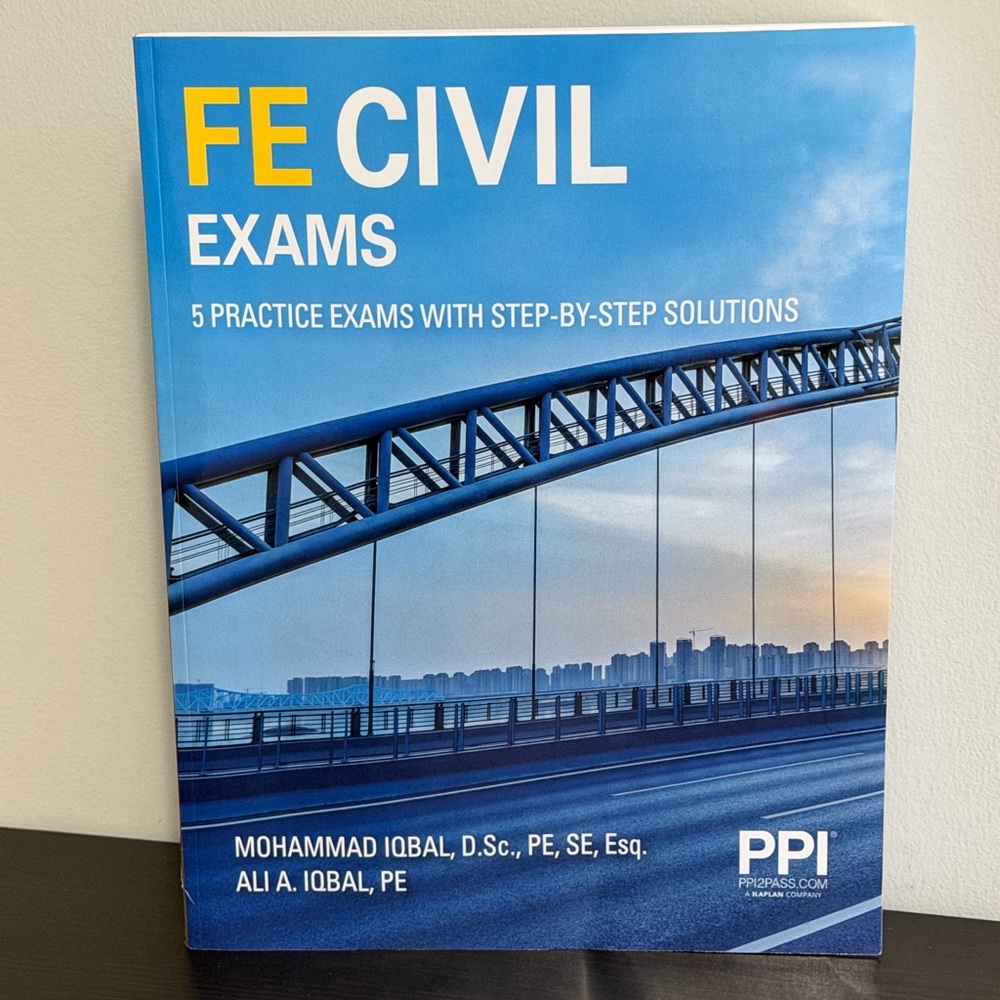 FE Civil Exams 5 Practice Exams w/ Step-By-Step Solutions ISBN 978-1-59126-793-5